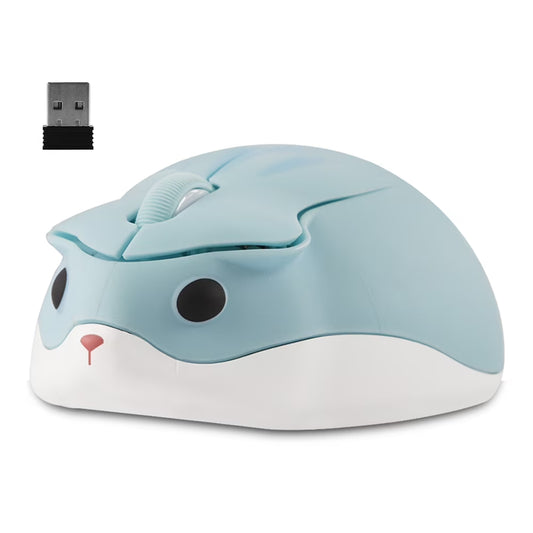 Wireless Mouse, Cute Hamster Shape Computer Mouse, Silent Mouse 2.4Ghz 1200DPI Optical Mouse with USB Receiver, Cordless Mouse for Laptop Computer