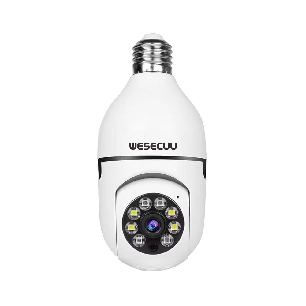 Smart Home Security PTZ Camera Wireless Lights 360 Degree Night Vision Surveillance Remote View CCTV Security WIFI Light Bulb Camera