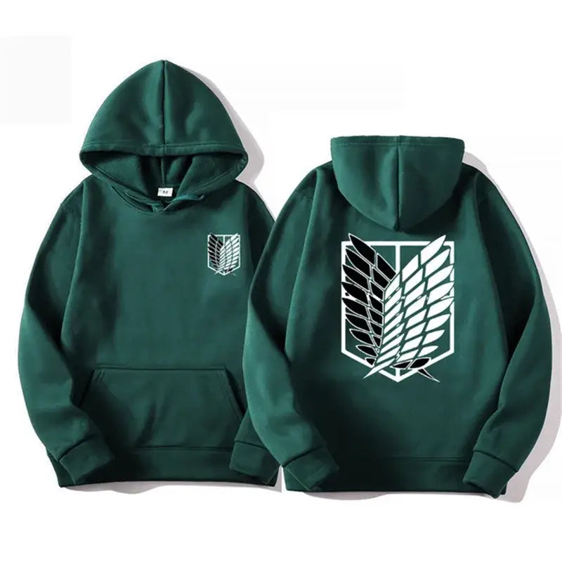 Attack on Titan Hoodie – Unisex Anime Harajuku Pullover Streetwear