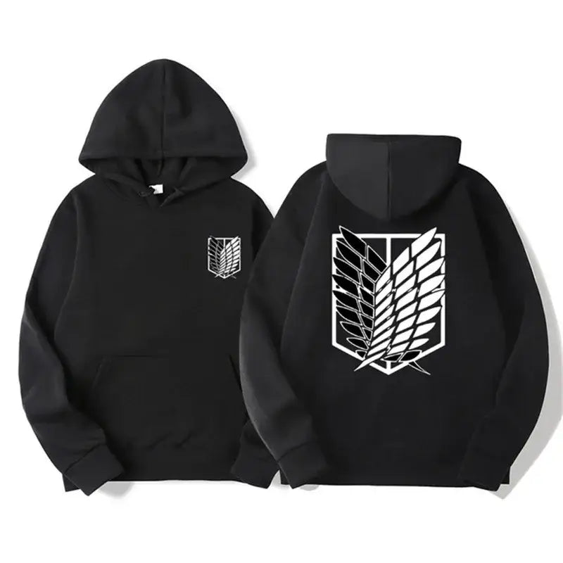 Attack on Titan Hoodie – Unisex Anime Harajuku Pullover Streetwear