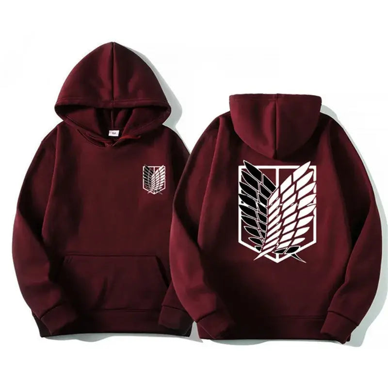 Attack on Titan Hoodie – Unisex Anime Harajuku Pullover Streetwear