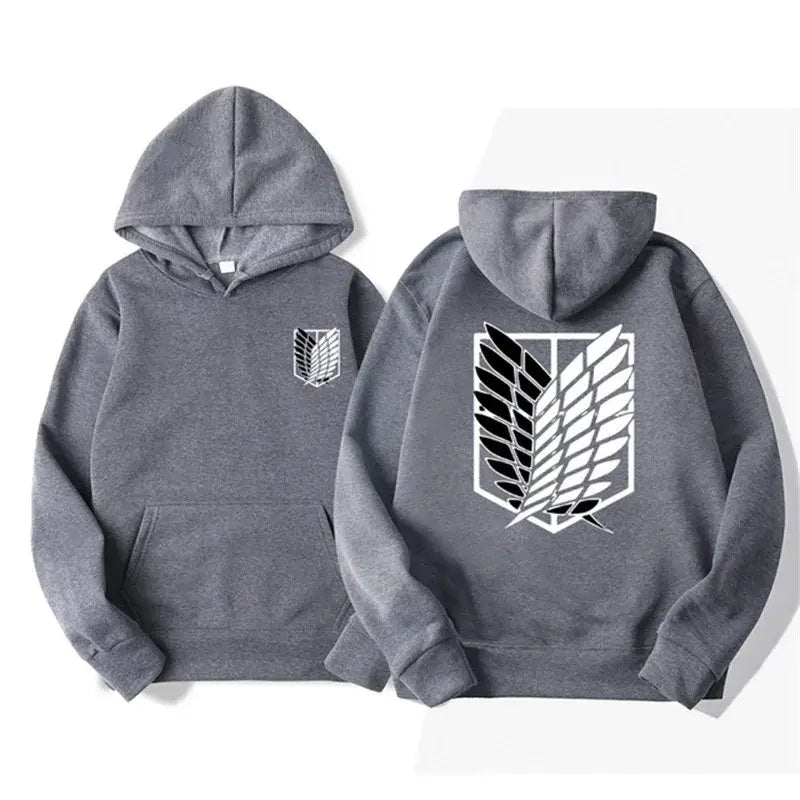 Attack on Titan Hoodie – Unisex Anime Harajuku Pullover Streetwear