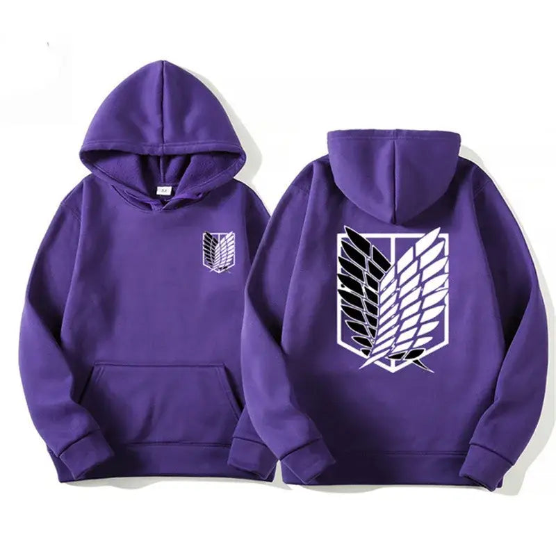 Attack on Titan Hoodie – Unisex Anime Harajuku Pullover Streetwear
