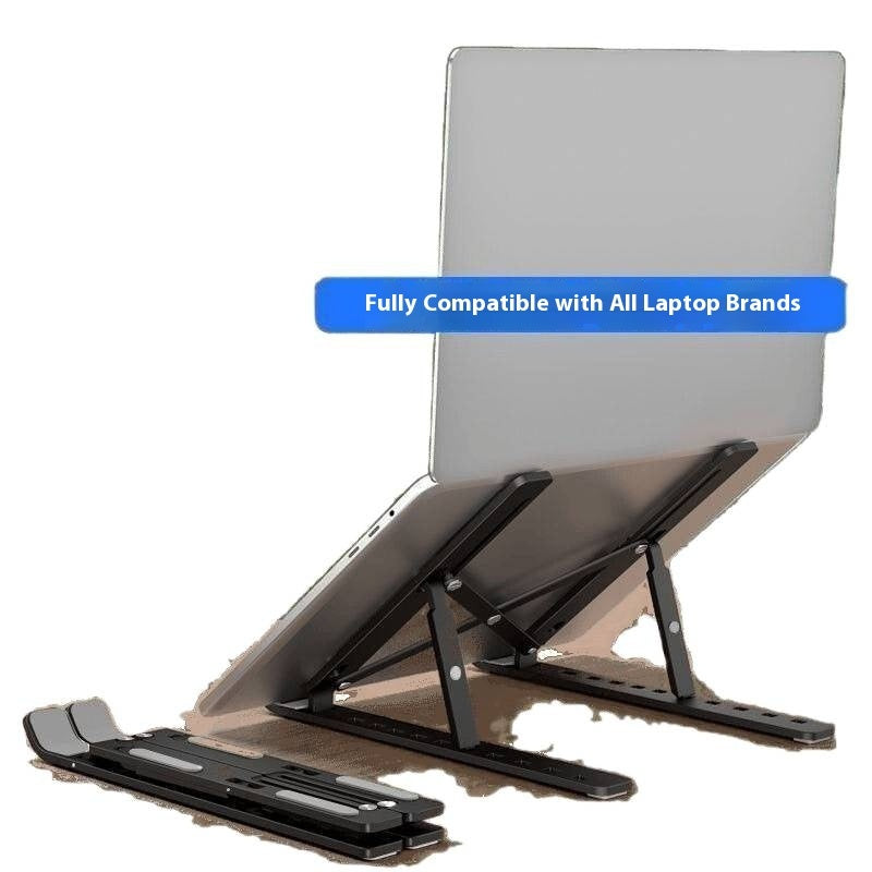 Aluminum Laptop Stand with Cooling - Adjustable Ergonomic Riser