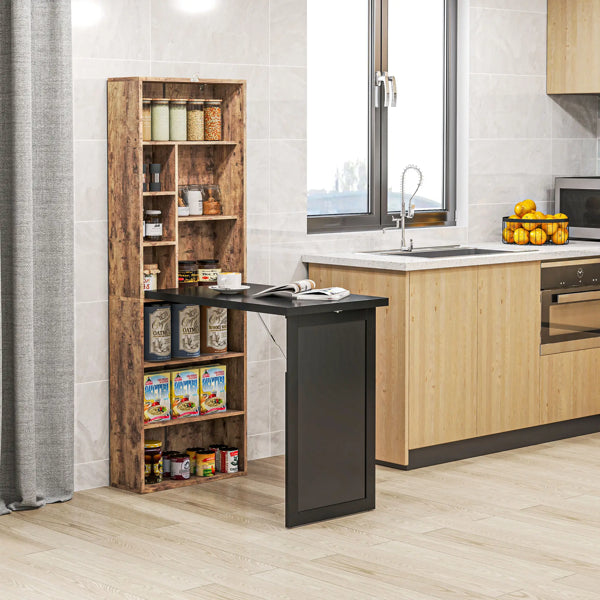 Multifunction Folding Workstation with Built-In Storage