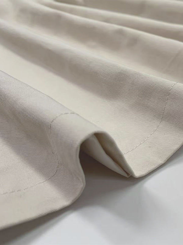 A-Line Loose Belted Buttoned Tube Maxi Dresses