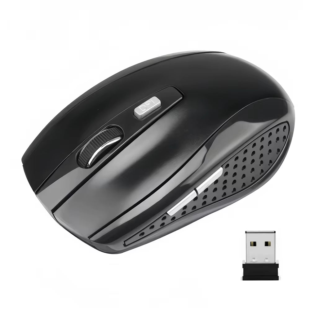 2.4G Wireless Mouse Bluetooth Mouse Ergonomic 800/1200/1600DPI 6 Mute Buttons Mouse for Macbook Tablet Laptops Computer PC