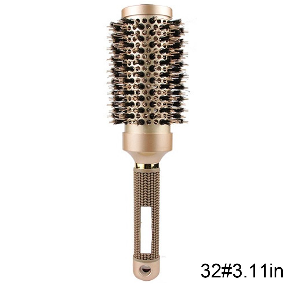 Nano Thermal Ceramic Round Hair Brush with Boar Bristles