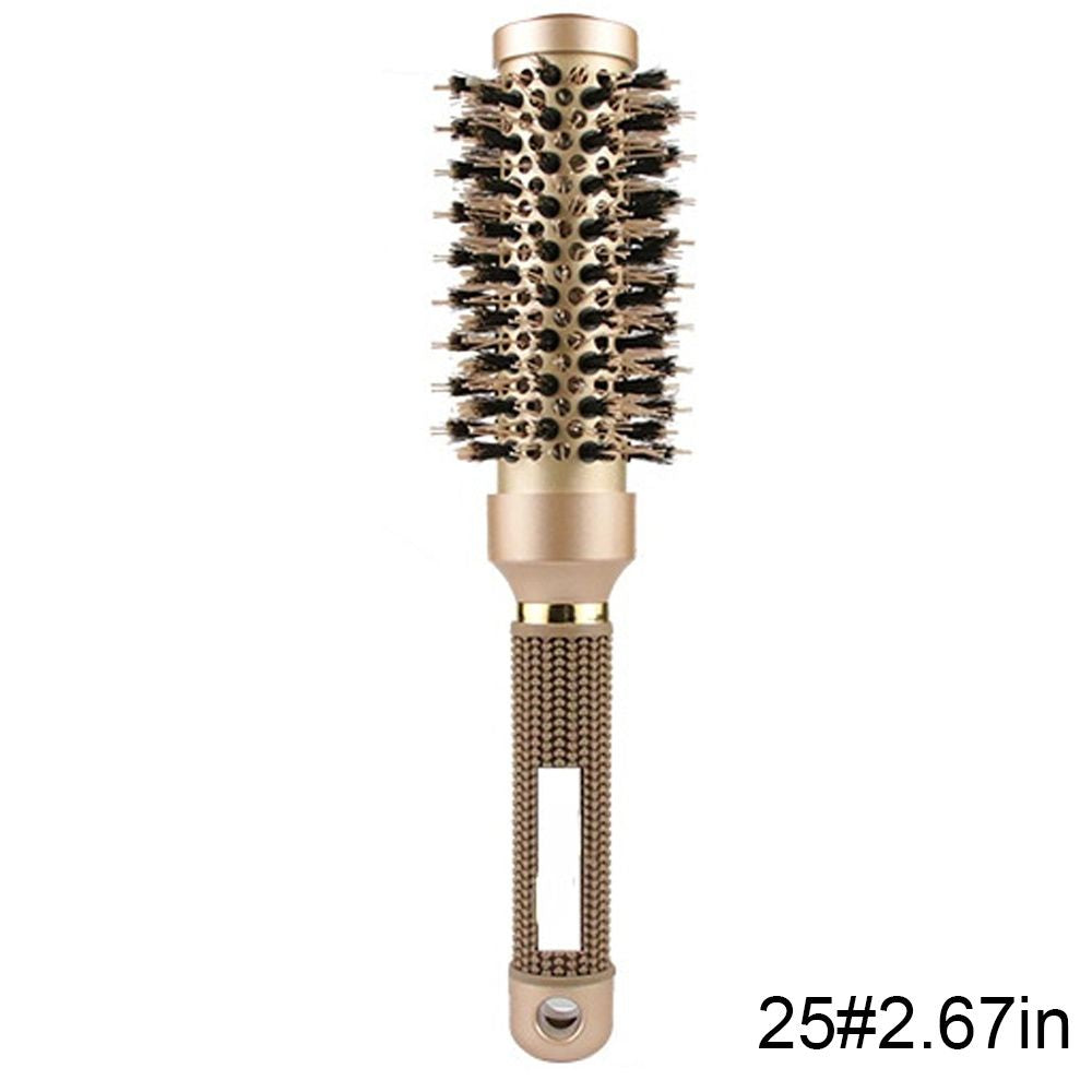 Nano Thermal Ceramic Round Hair Brush with Boar Bristles