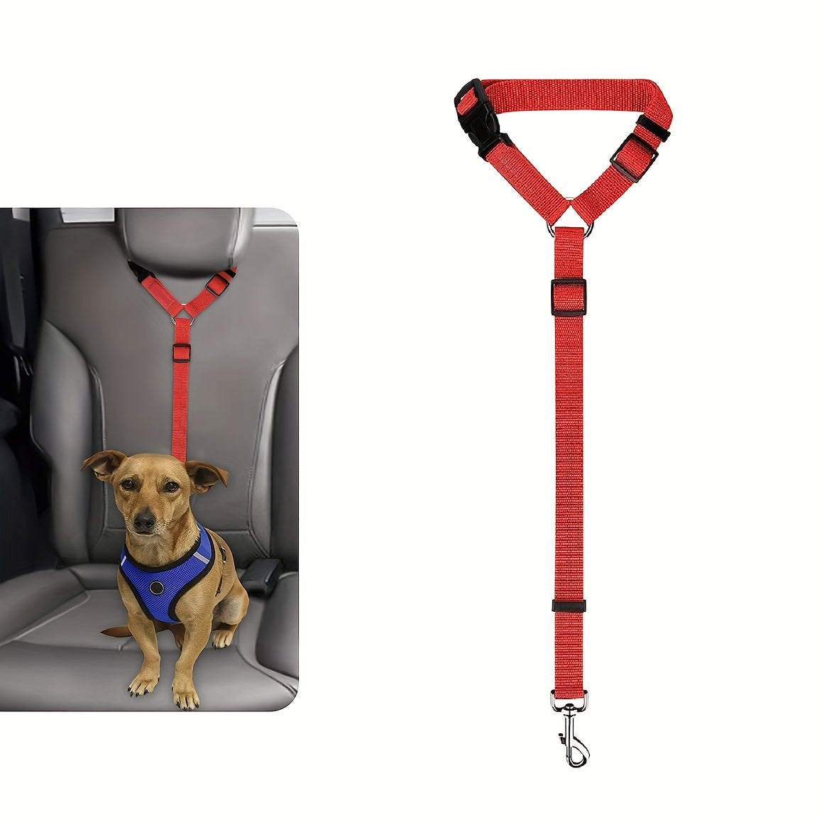 1pc Dog Seat Belt For Vehicle Secure, Pet Car Tether Safety Leash For Dogs In Vehicles, Dog Seatbelt Tether, Dog Seat Belt Buckle, Dog Car Seat Belt Christmas Gift