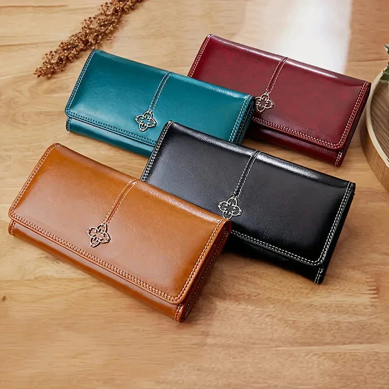 Elysia Women's Long Leather Wallet