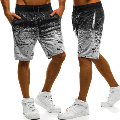 Large Solid Color Micro Stretch Casual Shorts