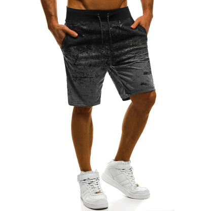 Large Solid Color Micro Stretch Casual Shorts