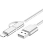 2-in-1 Data Cable, Android to iPhone Fast Charger