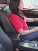 Car storage net pocket between two seats