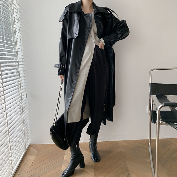 Women's Vintage Leather Coat