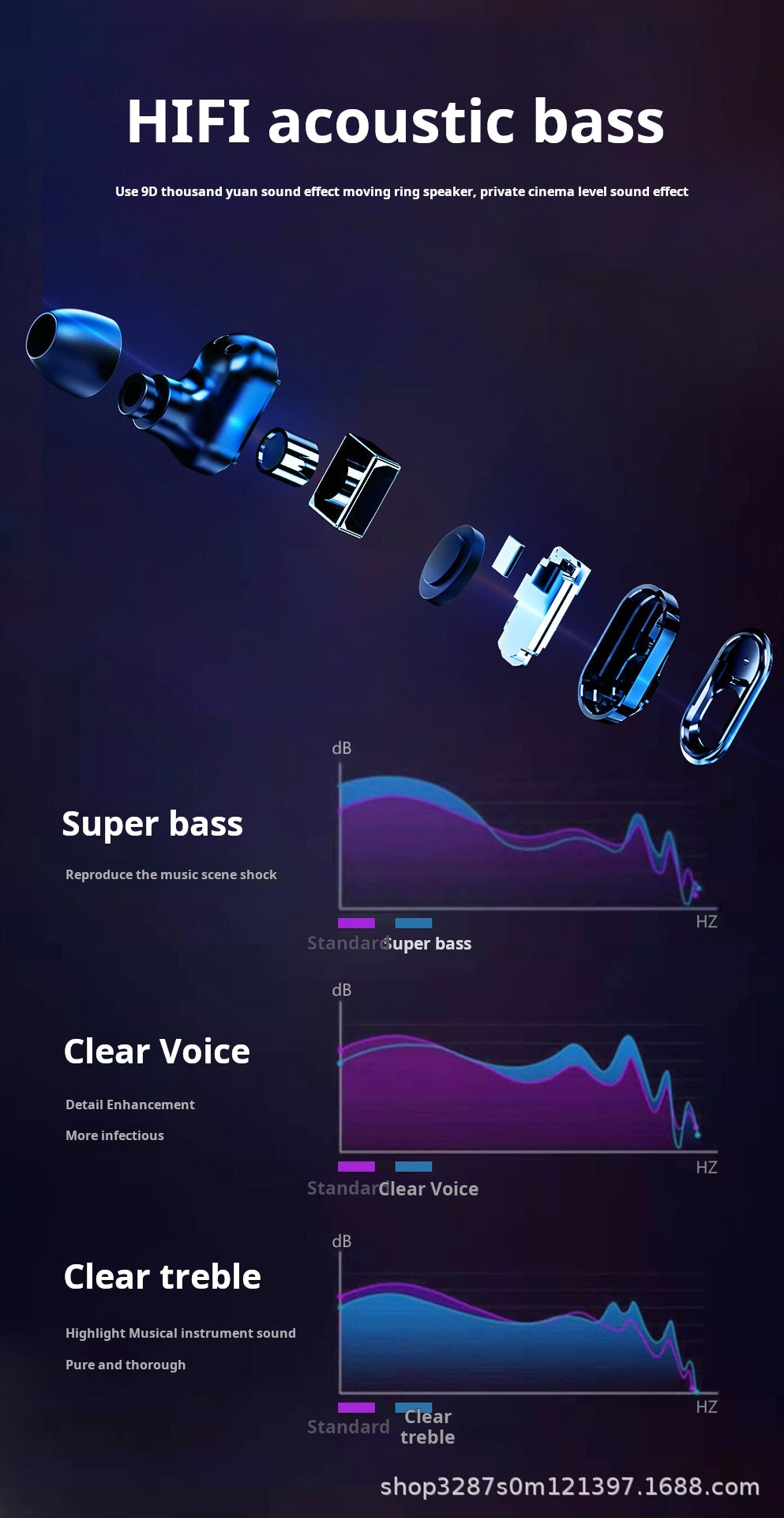 T92 headphones: body temperature, heart rate, blood pressure, blood oxygen, 2-in-1, Bluetooth call, multi-sport mode, music, smart watch