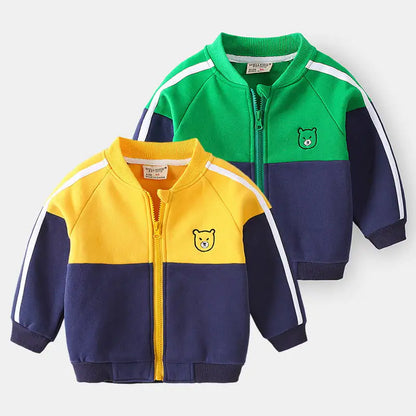Cute Boy Baseball Jacket for Kids
