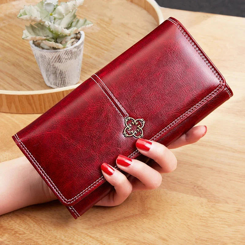 Elysia Women's Long Leather Wallet