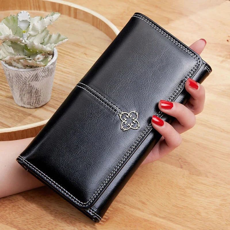 Elysia Women's Long Leather Wallet